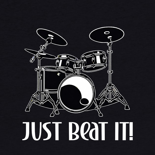 Drummer just beat it design by Edgi